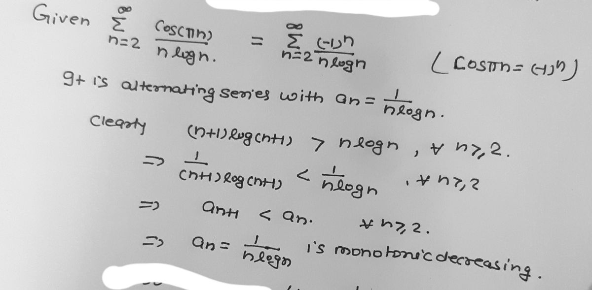 Advanced Math homework question answer, step 1, image 1