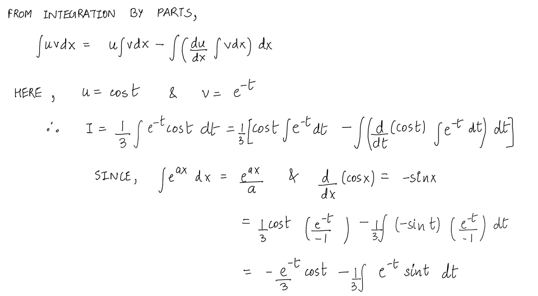 Answered: Evaluate integral of e^(-3x)cos(3x)… | bartleby