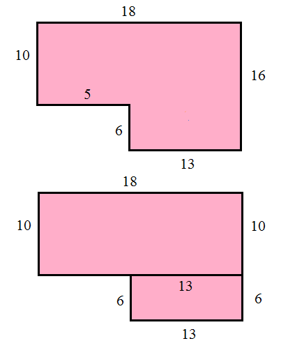 Answered: Find the perimeter and area. 18 11 10 7… | bartleby