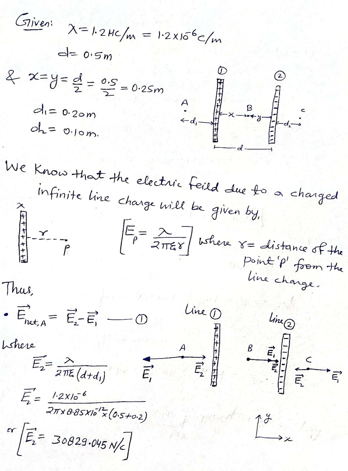 Physics homework question answer, step 1, image 1