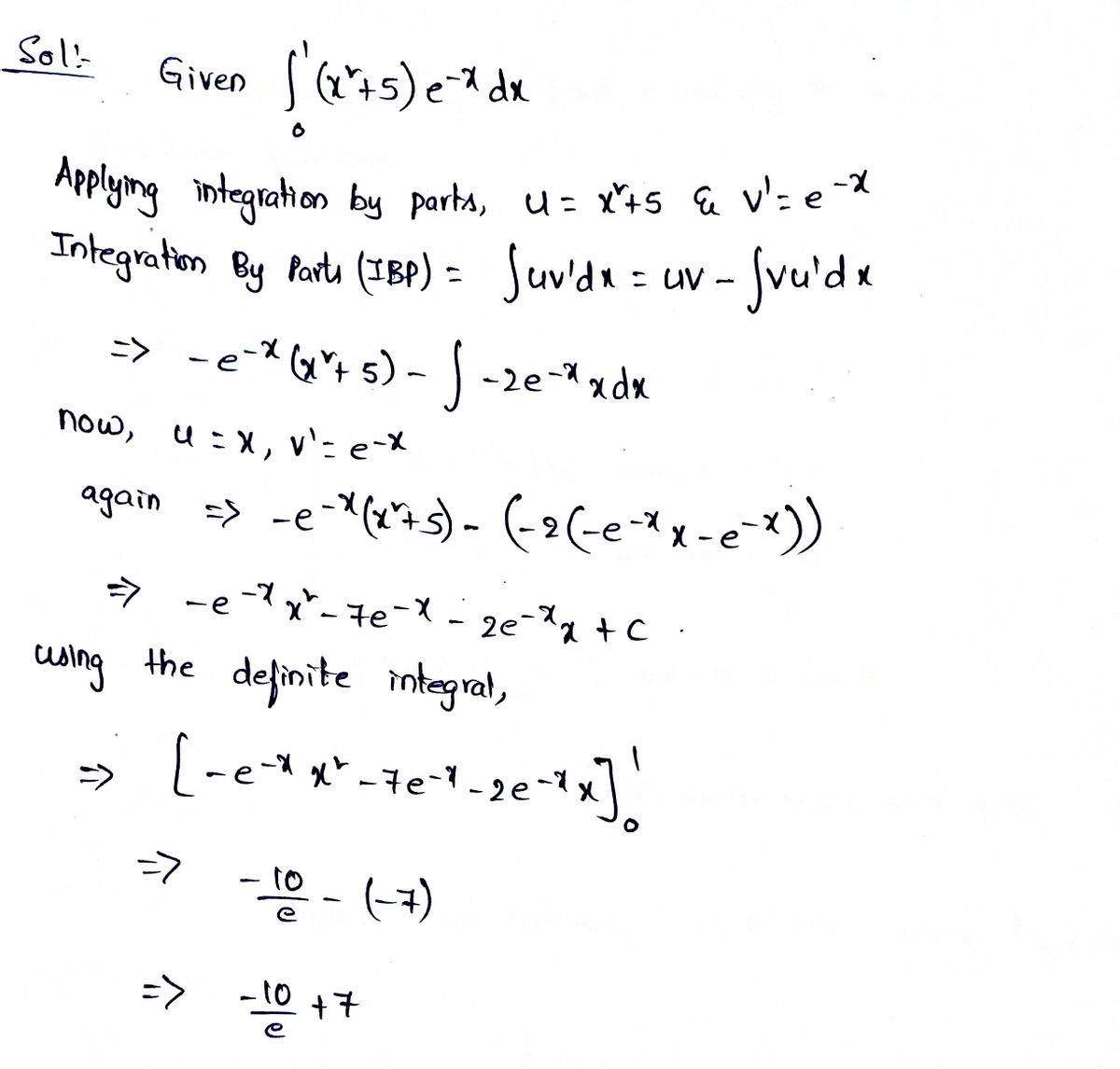 Calculus homework question answer, step 1, image 1