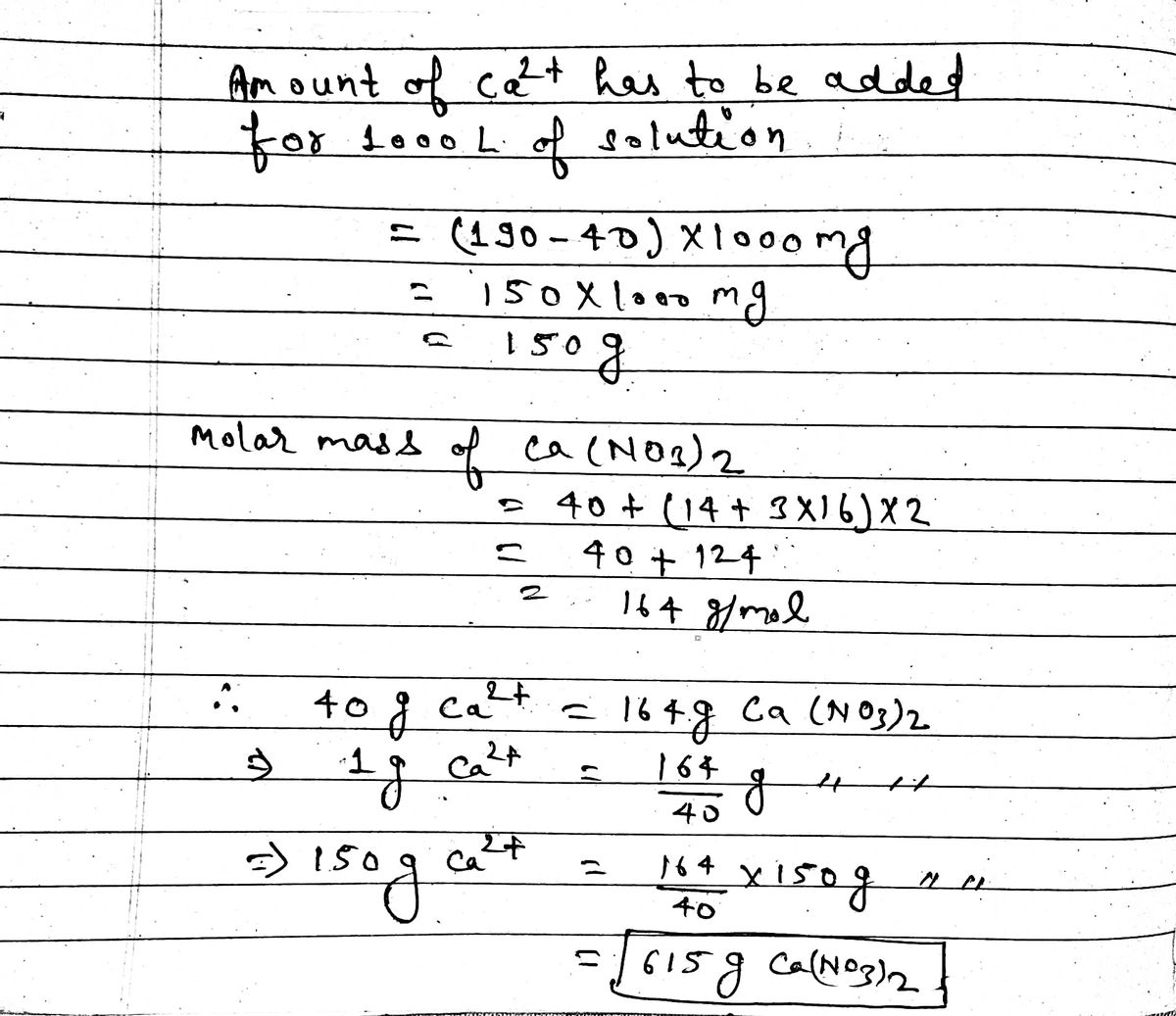 Answered How Much Calcium Nitrate Has To Be Bartleby 9504