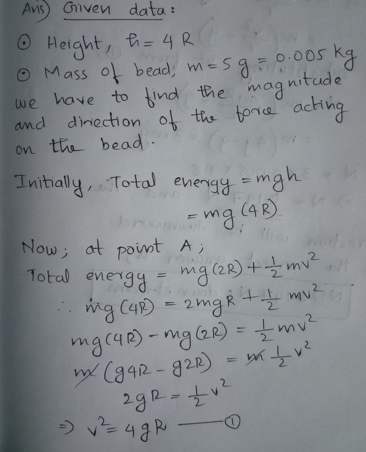 Physics homework question answer, step 1, image 1