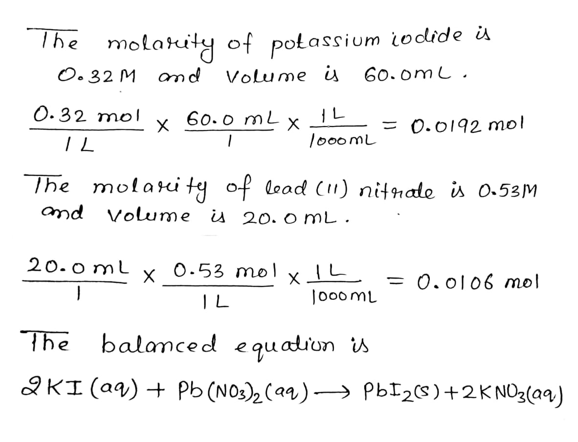 Chemistry homework question answer, step 1, image 1