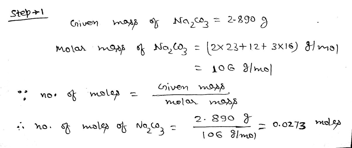 Chemistry homework question answer, step 1, image 1