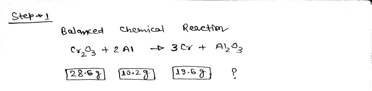 Chemistry homework question answer, step 1, image 1