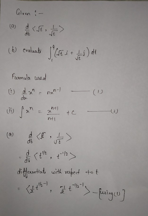 Calculus homework question answer, step 1, image 1