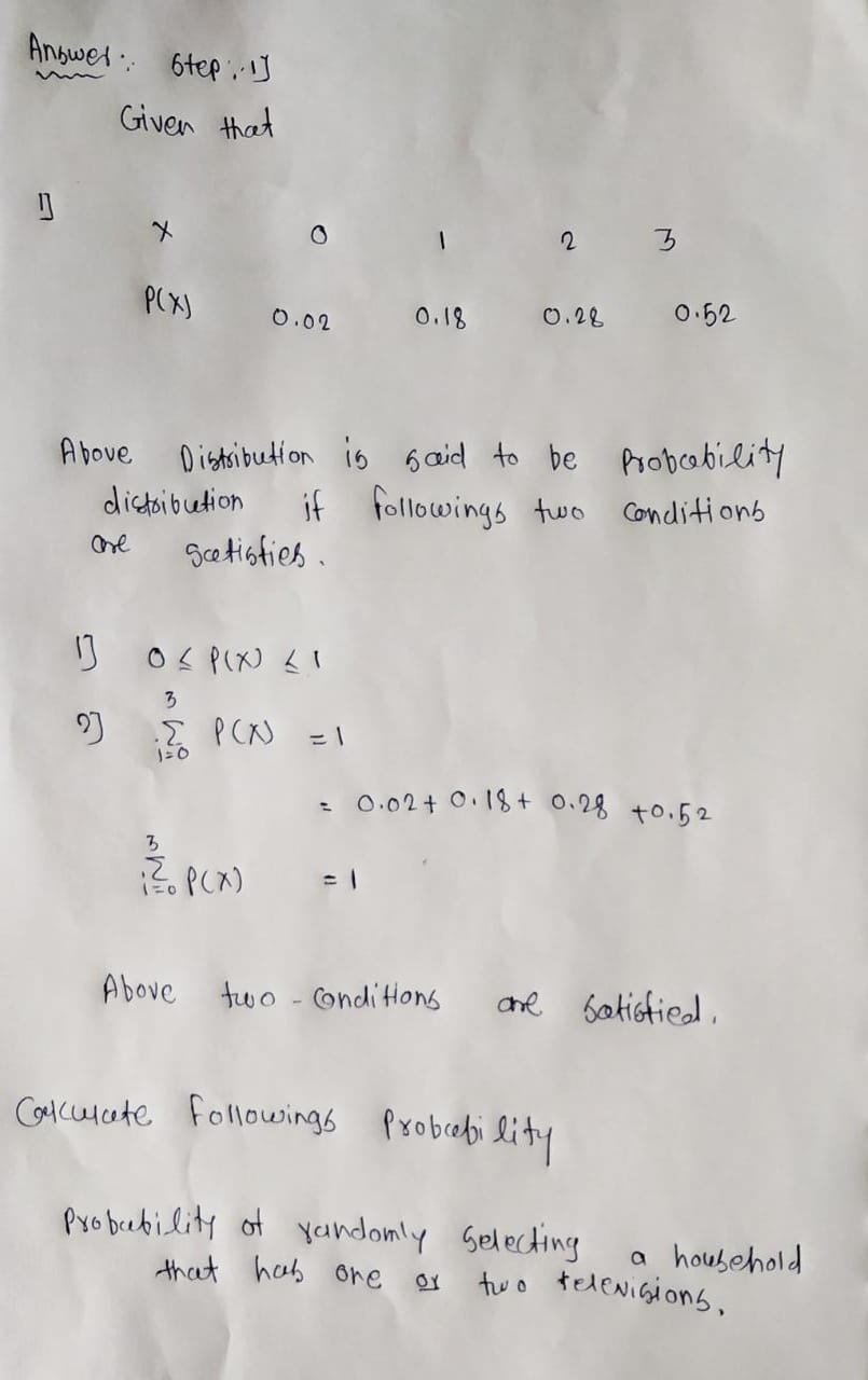 Statistics homework question answer, step 1, image 1