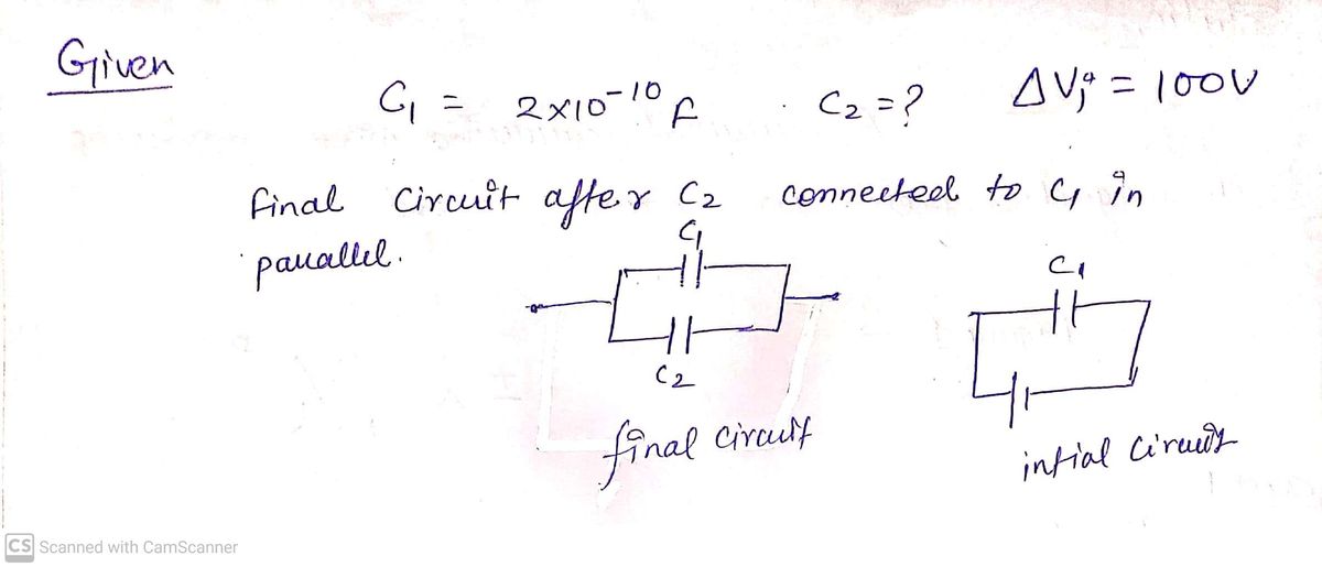 Physics homework question answer, step 1, image 1