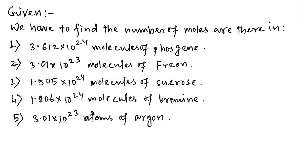 Answered How many moles are there in 1. bartleby