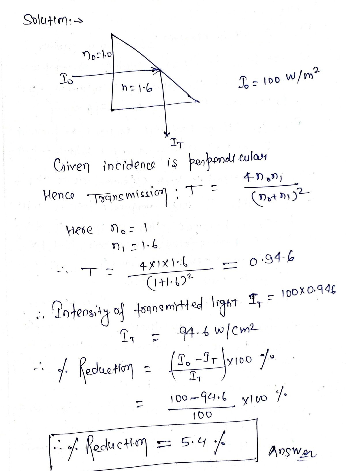 Physics homework question answer, step 1, image 1