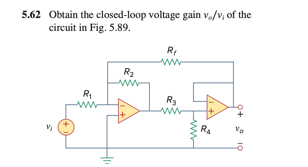 Answered 5.62 Obtain the closed loop voltage bartleby