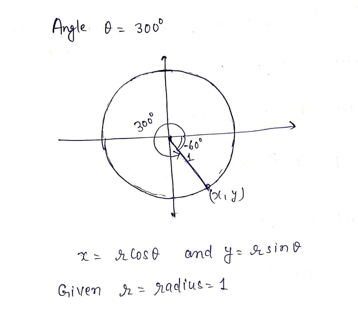 Trigonometry homework question answer, step 1, image 1