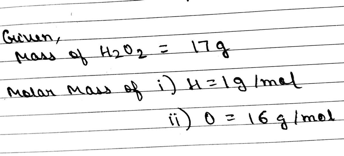 Chemistry homework question answer, step 1, image 1