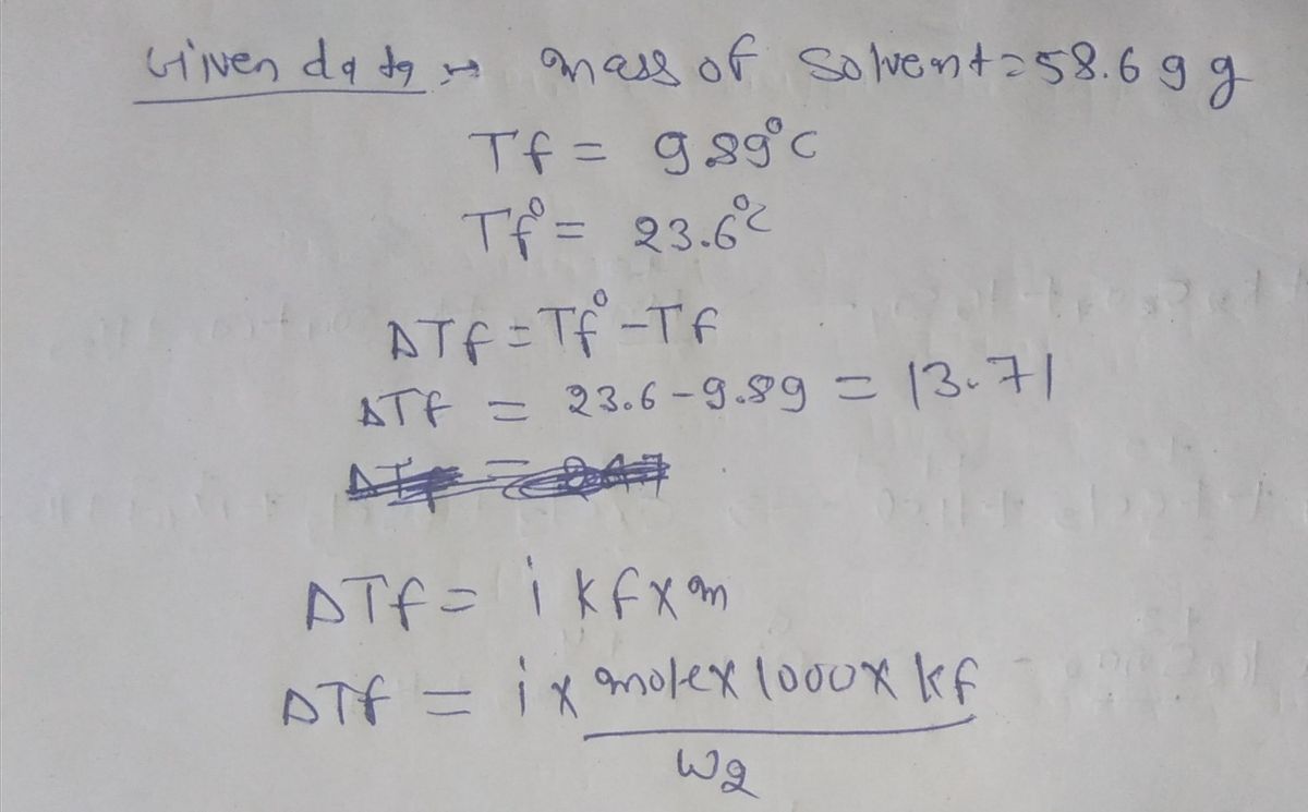 Chemistry homework question answer, step 1, image 1