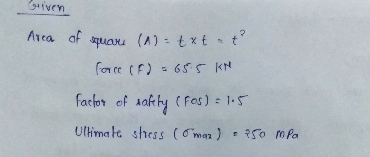 Mechanical Engineering homework question answer, step 1, image 1