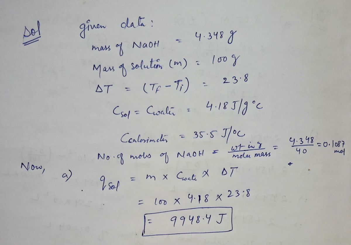 Chemistry homework question answer, step 1, image 1