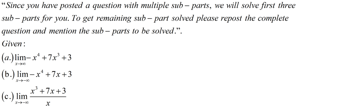 Calculus homework question answer, step 1, image 1