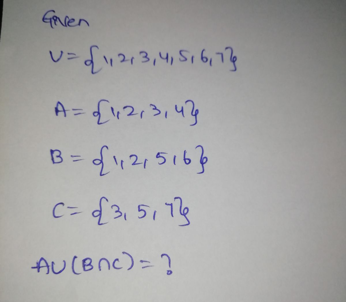 Algebra homework question answer, step 1, image 1