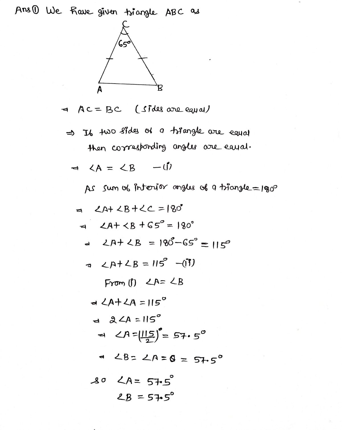 Geometry homework question answer, step 1, image 1