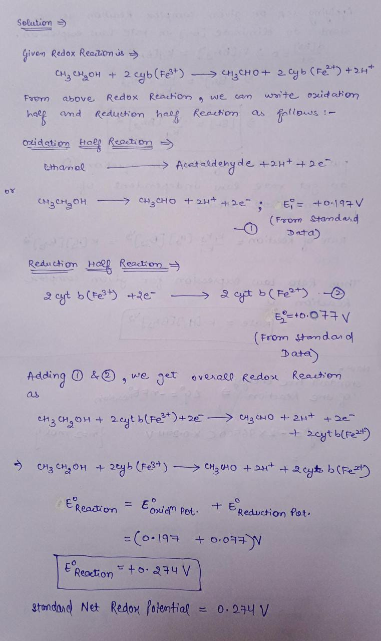 Chemistry homework question answer, step 1, image 1