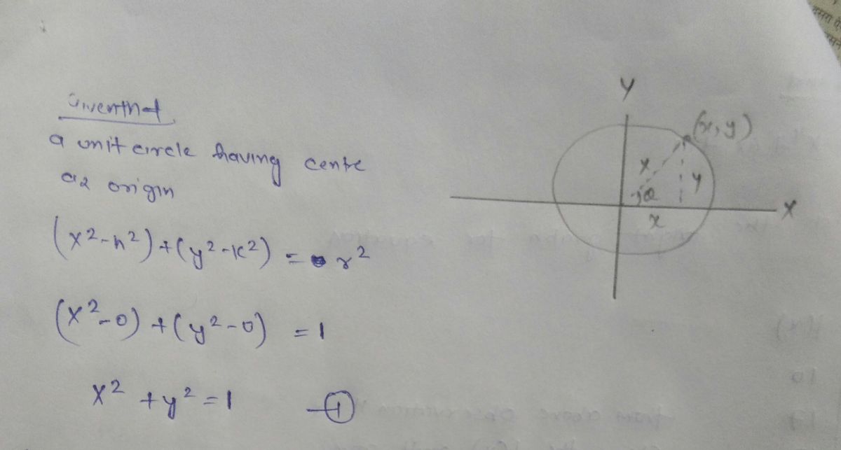 Trigonometry homework question answer, step 1, image 1