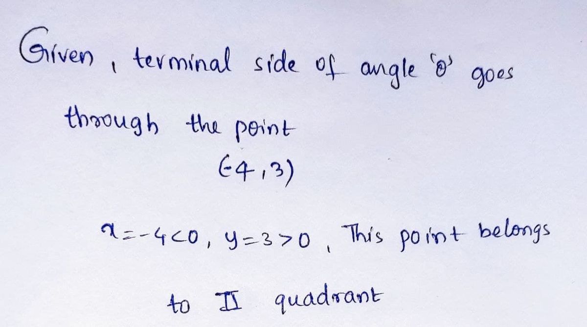 Trigonometry homework question answer, step 1, image 1