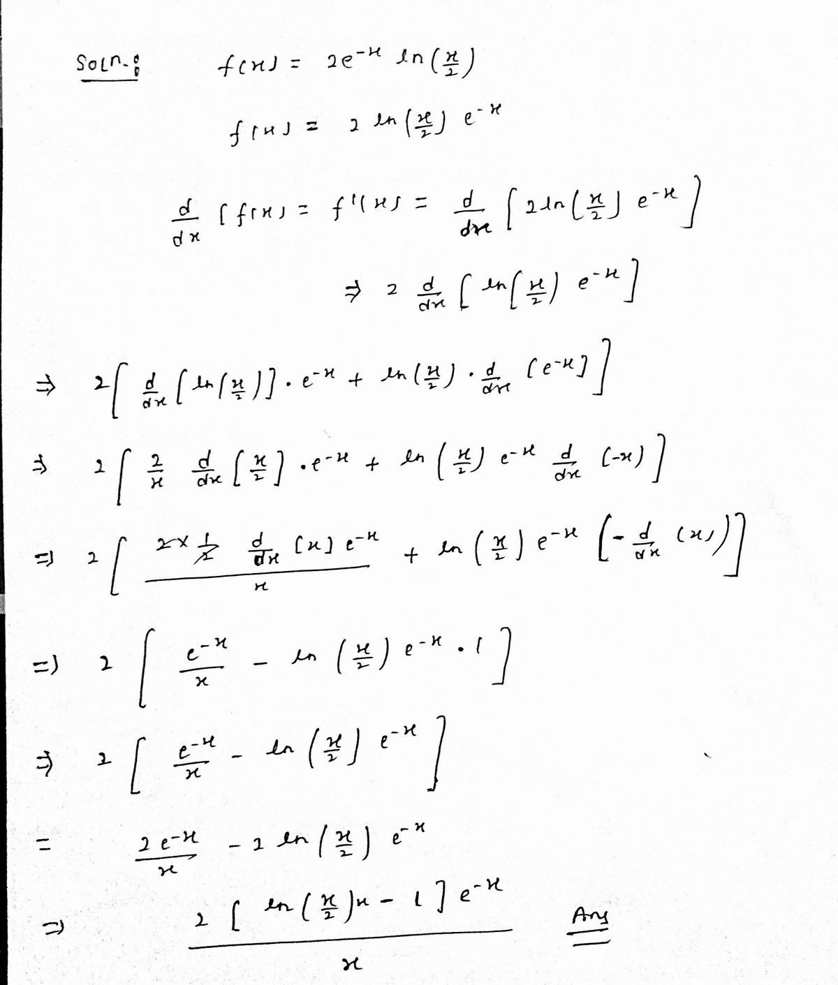 Calculus homework question answer, step 1, image 1