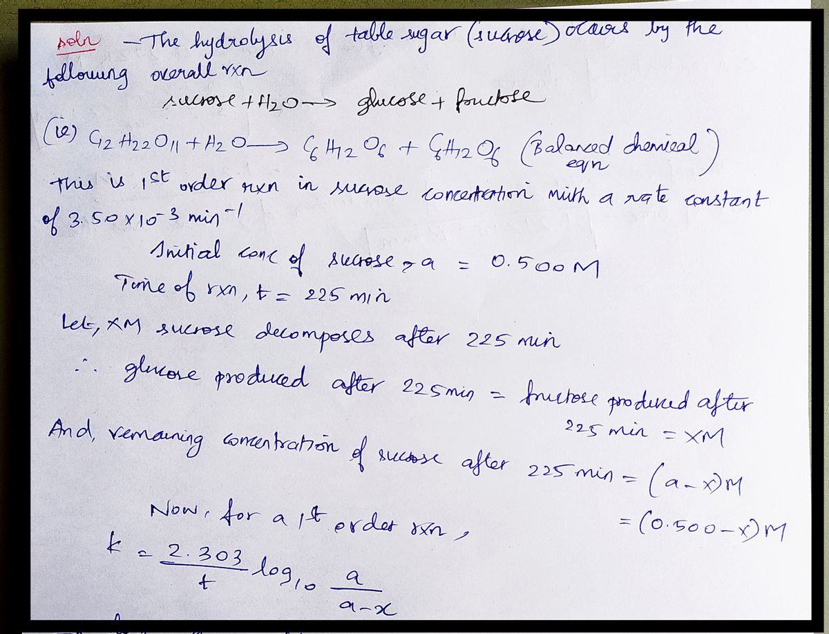 Chemistry homework question answer, step 1, image 1