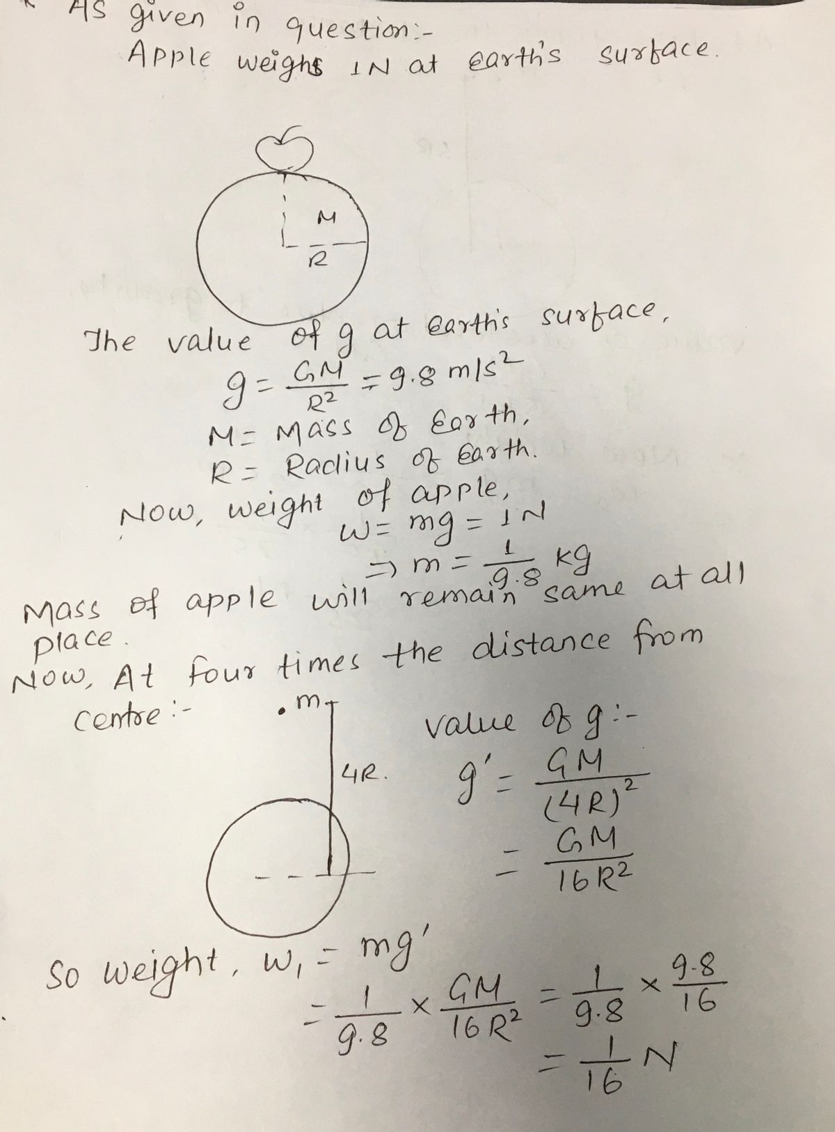 Physics homework question answer, step 1, image 1