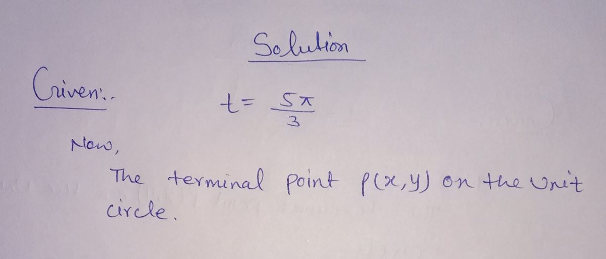 Trigonometry homework question answer, step 1, image 1