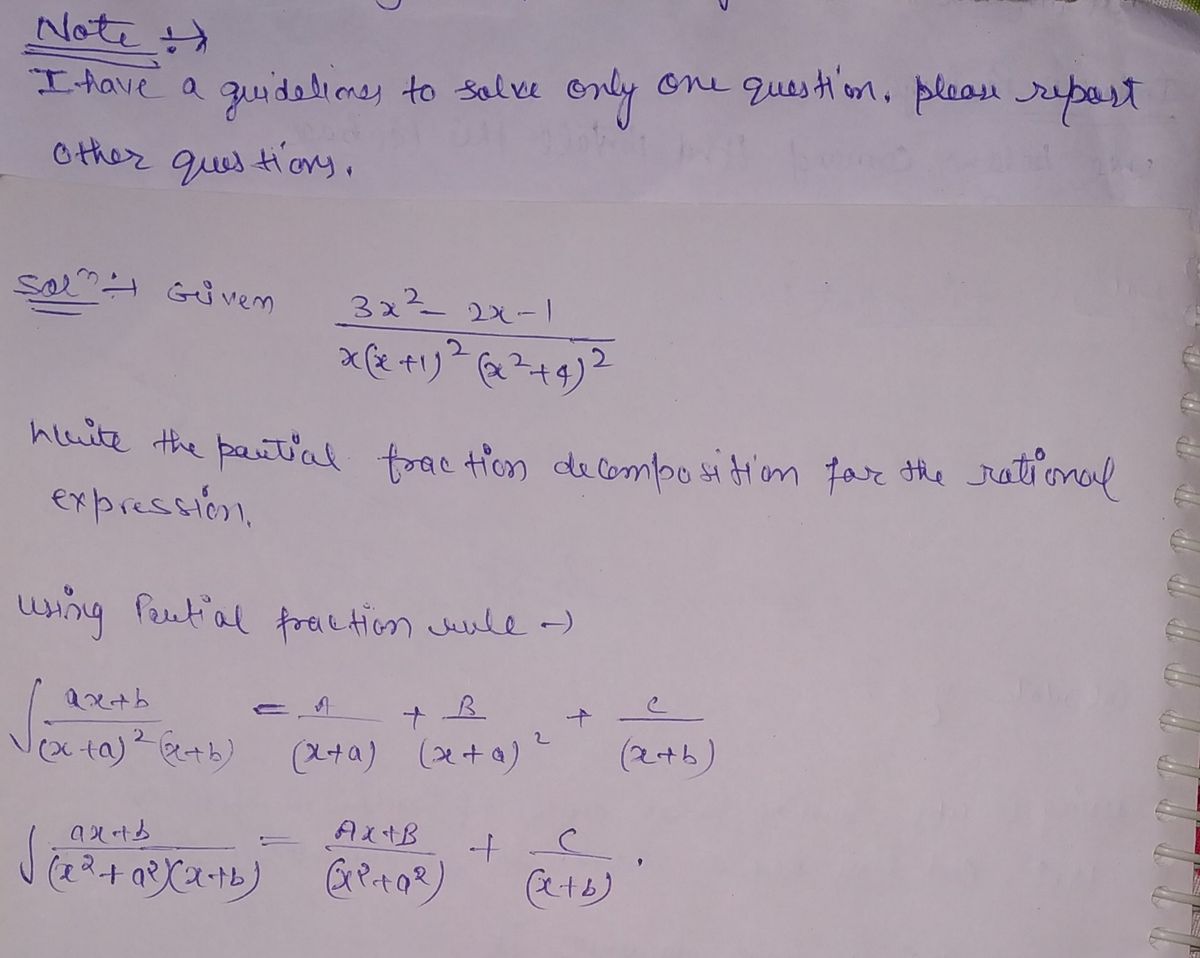 Calculus homework question answer, step 1, image 1