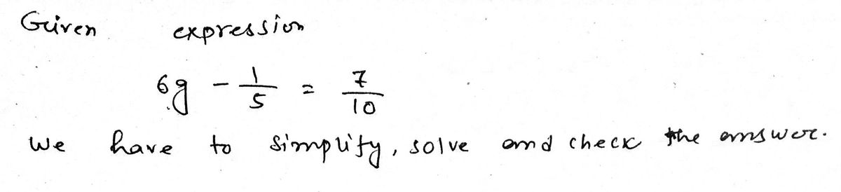 Algebra homework question answer, step 1, image 1