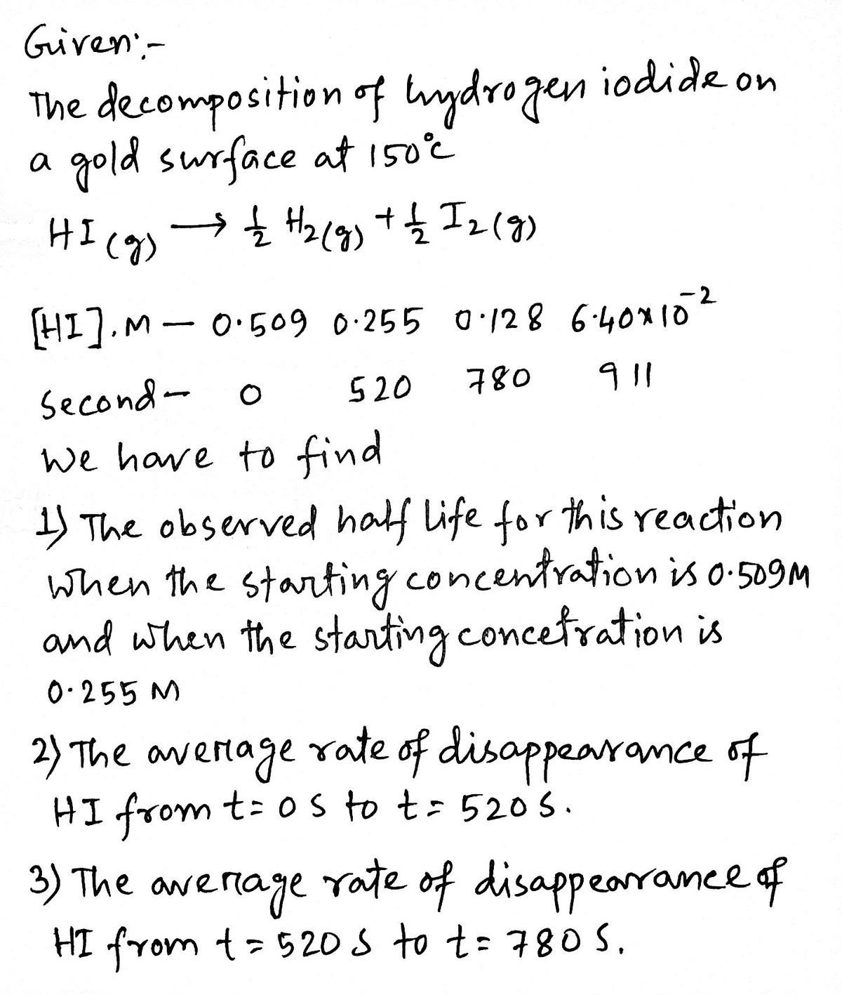 Chemistry homework question answer, step 1, image 1