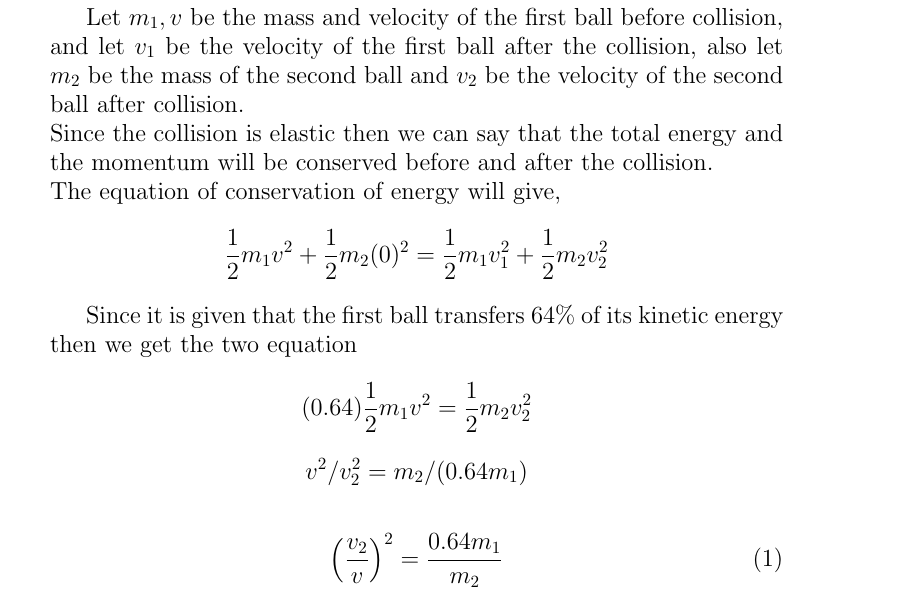 Physics homework question answer, step 2, image 1