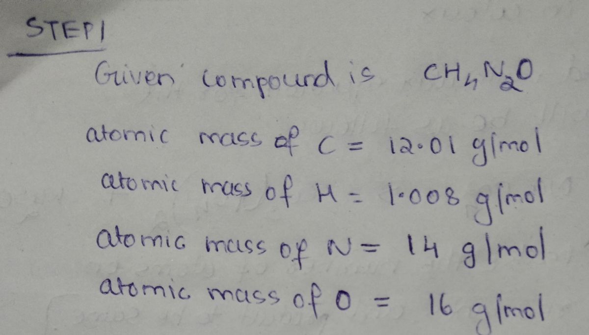 Chemistry homework question answer, step 1, image 1