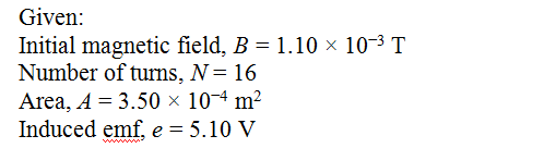 Physics homework question answer, step 1, image 1