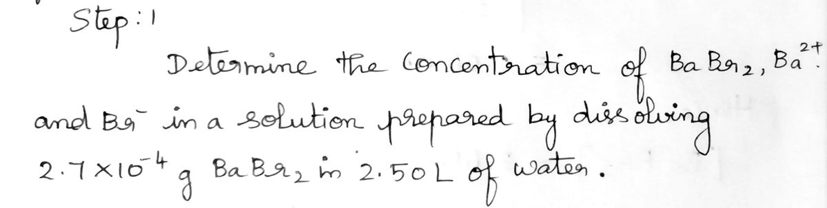 Chemistry homework question answer, step 1, image 1