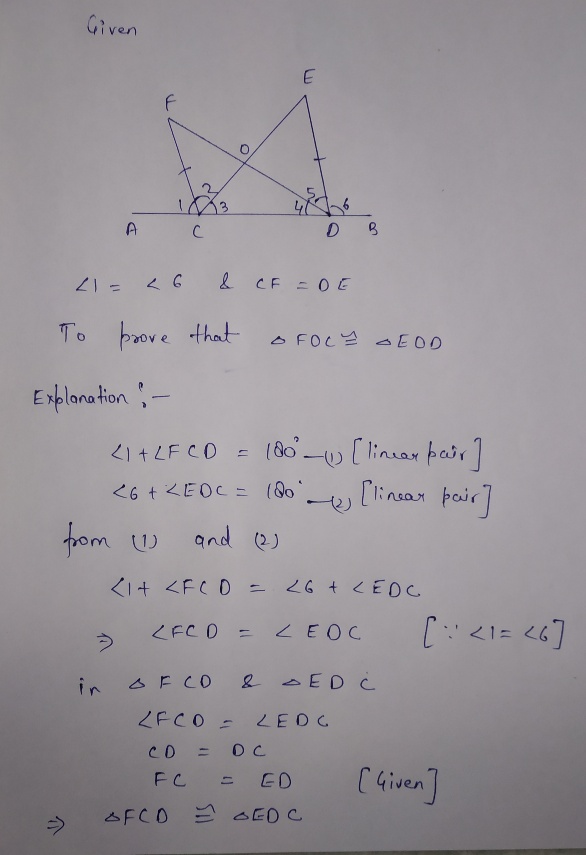 Geometry homework question answer, step 1, image 1