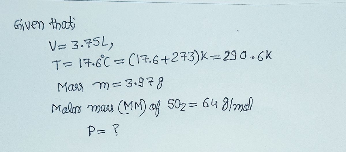 Chemistry homework question answer, step 1, image 1