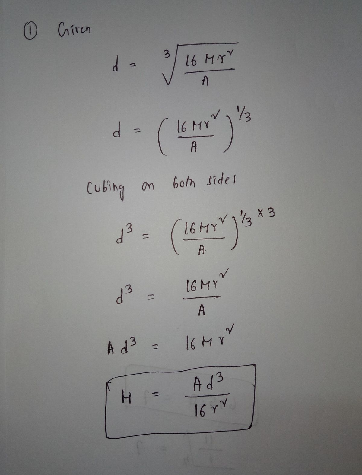 Algebra homework question answer, step 1, image 1