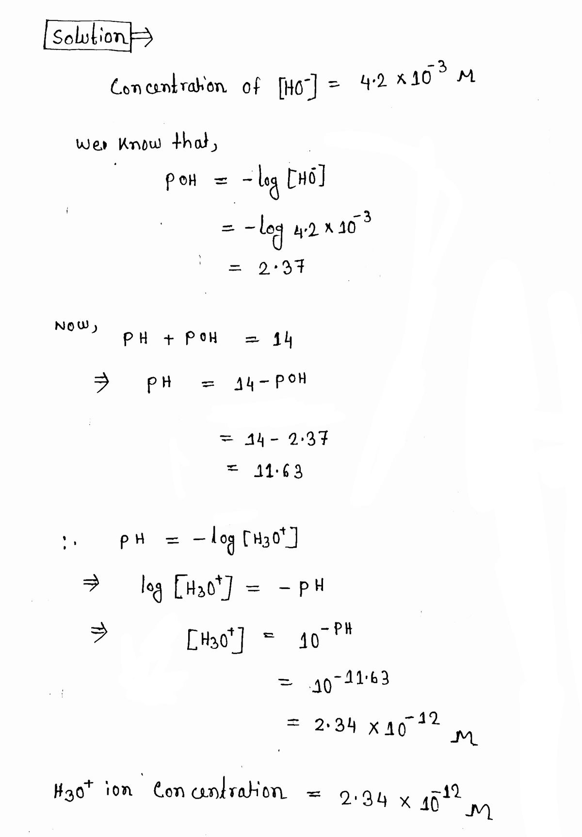 Chemistry homework question answer, step 1, image 1