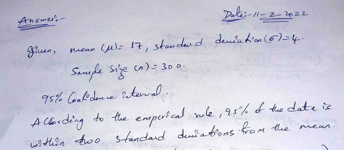 Statistics homework question answer, step 1, image 1