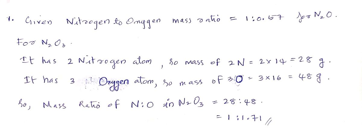 Chemistry homework question answer, step 1, image 1