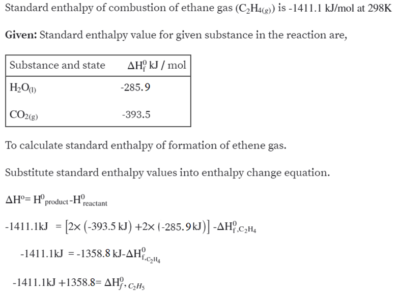 Answered The standard enthalpy of combustion of bartleby