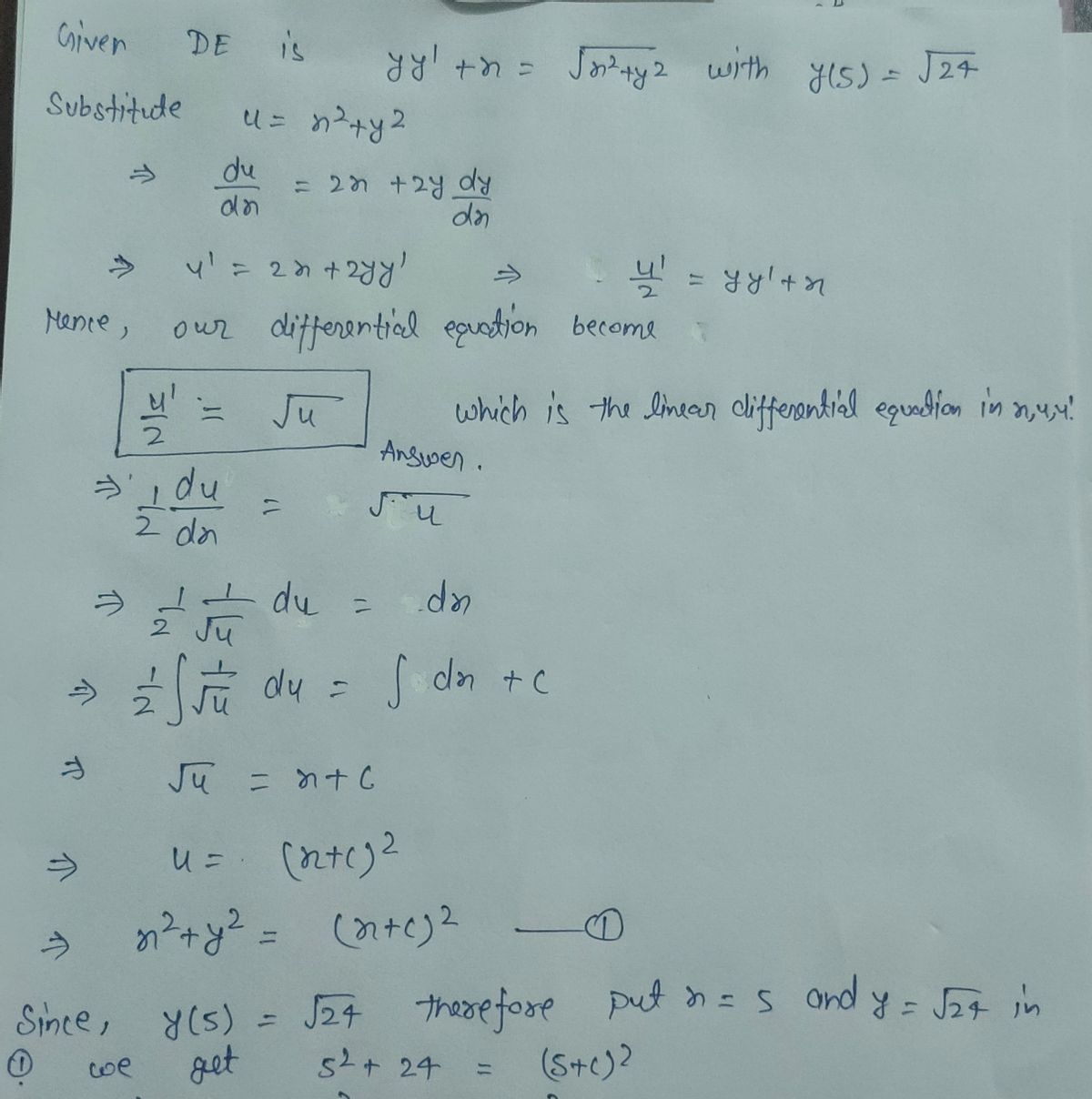 Advanced Math homework question answer, step 1, image 1