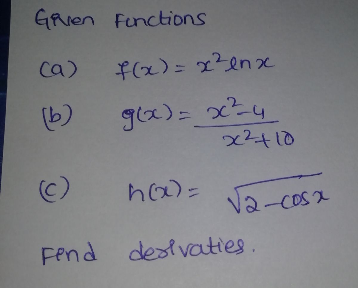 Calculus homework question answer, step 1, image 1