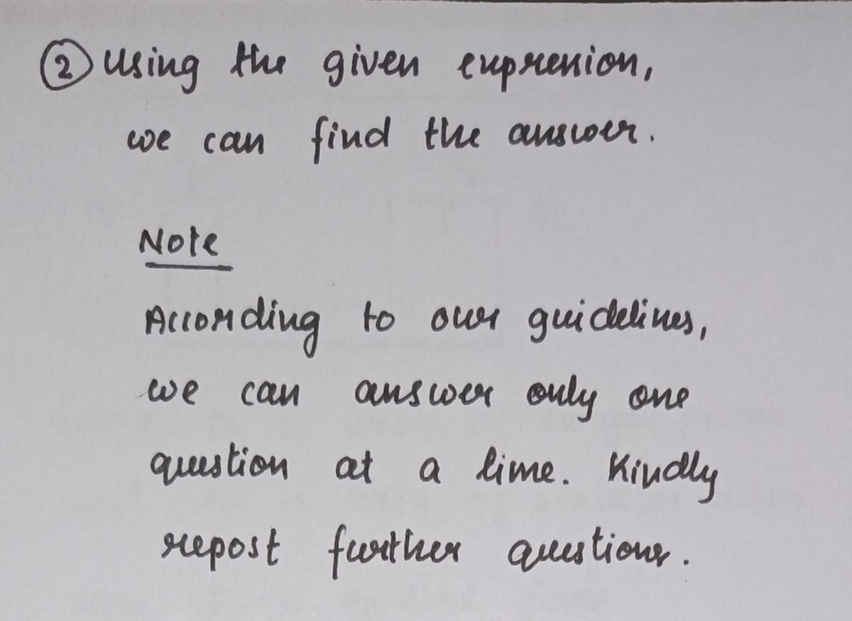 Algebra homework question answer, step 1, image 1