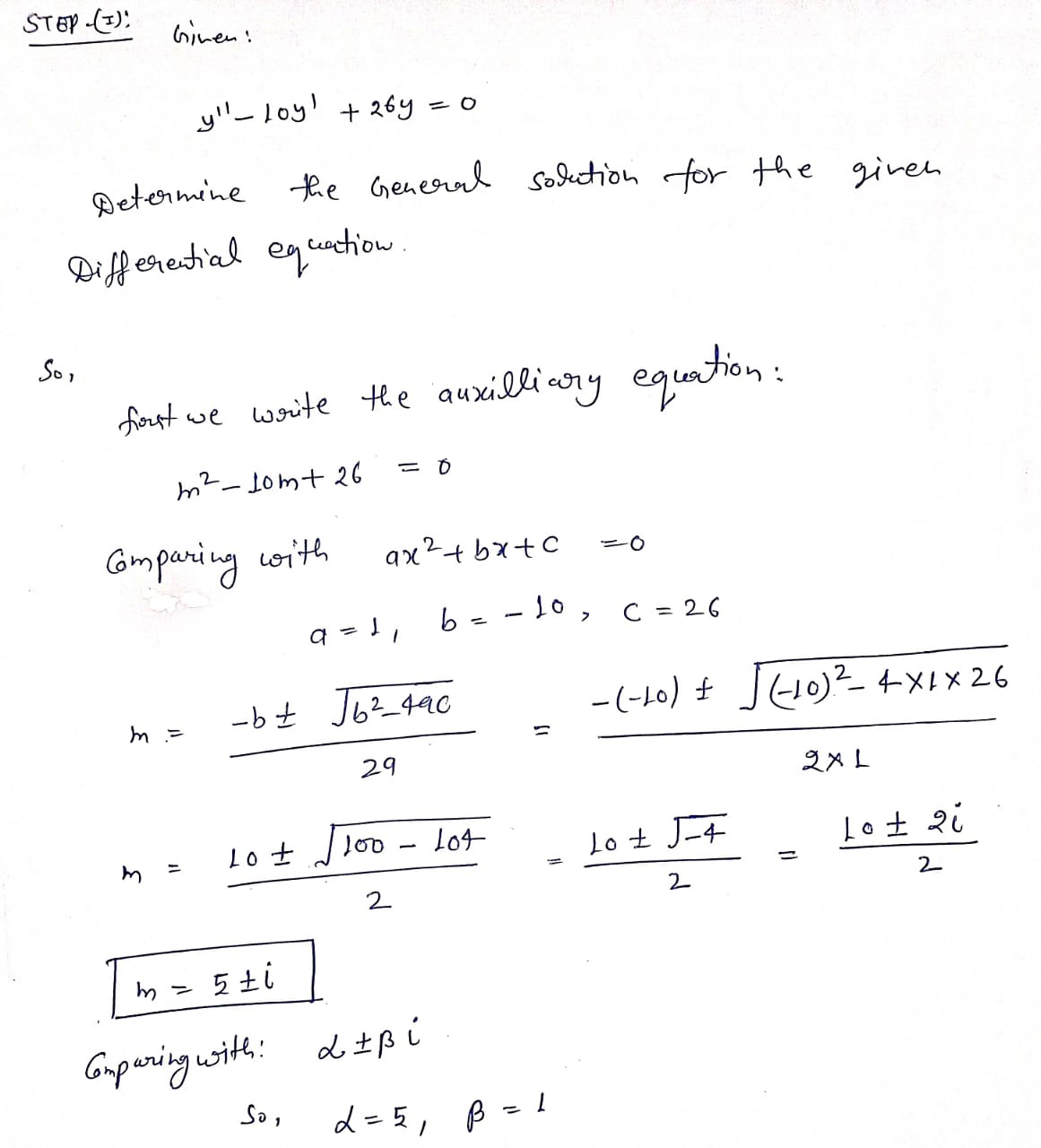 Calculus homework question answer, step 1, image 1