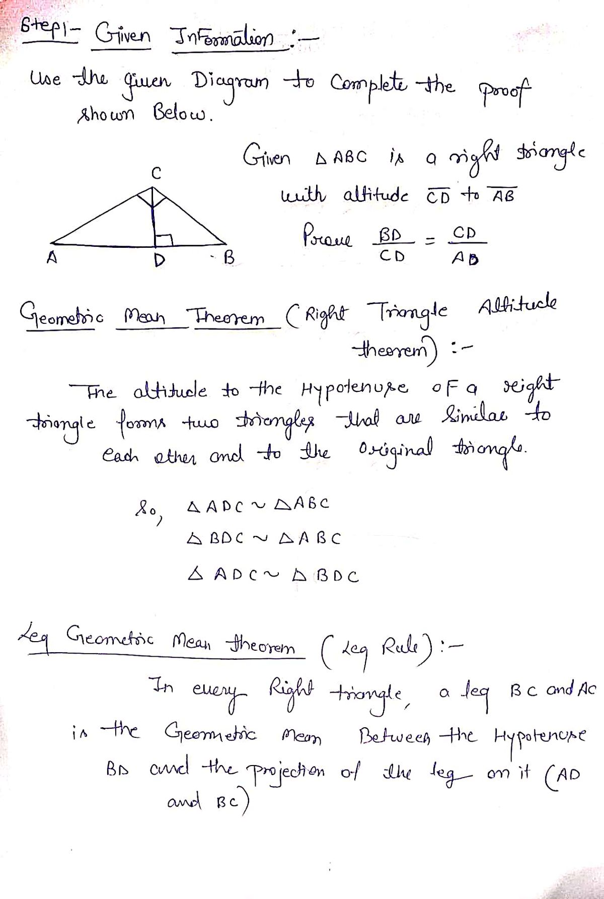 Geometry homework question answer, step 1, image 1